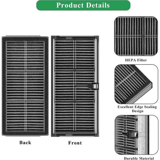 JUNSUNMAY 4pcs Sweeper Clean Filter with Brush for Dreame X30 Ultra / X40 Ultra / L60 Ultra FE / L50 Ultra AE / L10s Ultra Gen2 / Gen3