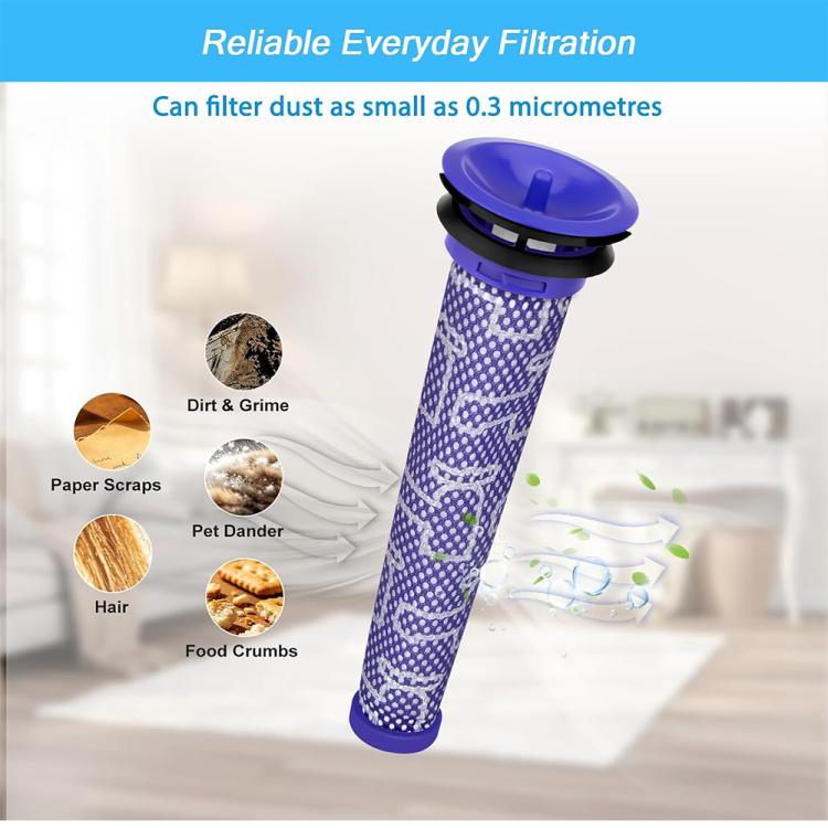 JUNSUNMAY Post & Pre Filters Replacements for Dyson V8 / V7 Vacuum, 2 in 1, 4 in 1