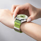 Magnetic Clasp Five-Link Breathable Nylon Watch Band, 22mm, 20mm, 18mm