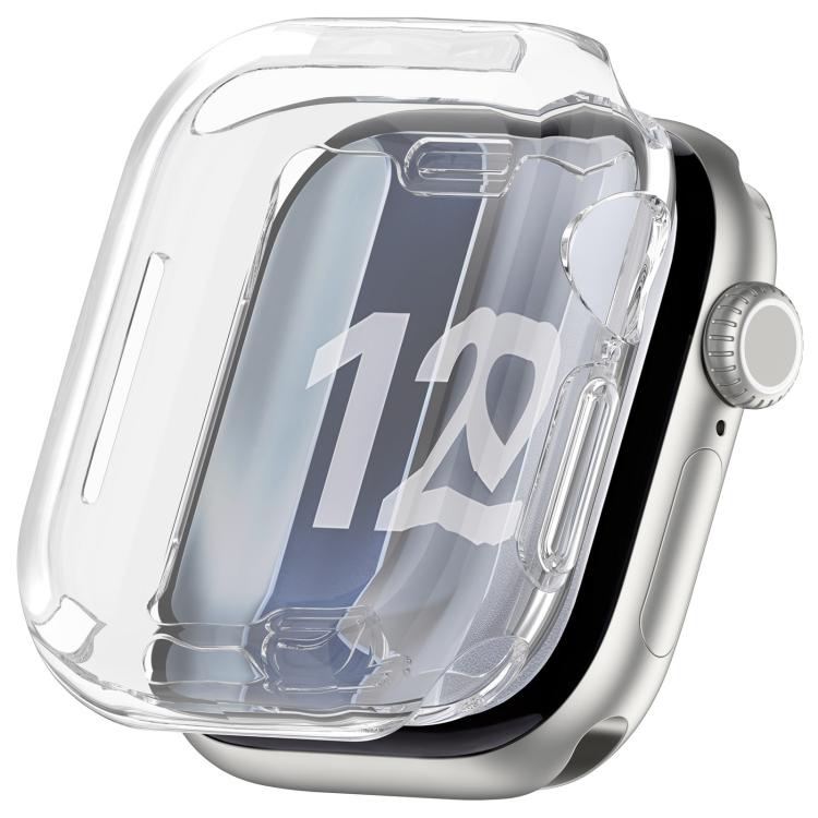 Full Coverage Electroplated TPU Watch Protective Case, For Apple Watch Series 12 Aluminum / Titanium 46mm, For Apple Watch Series 12 Aluminum / Titanium 42mm