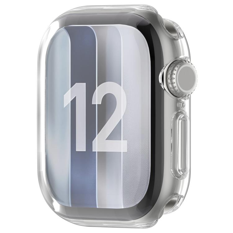Full Coverage Electroplated TPU Watch Protective Case, For Apple Watch Series 12 Aluminum / Titanium 46mm, For Apple Watch Series 12 Aluminum / Titanium 42mm