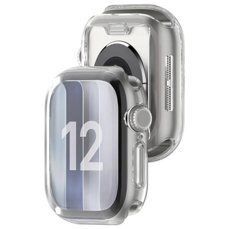 Full Coverage Electroplated TPU Watch Protective Case, For Apple Watch Series 12 Aluminum / Titanium 46mm, For Apple Watch Series 12 Aluminum / Titanium 42mm