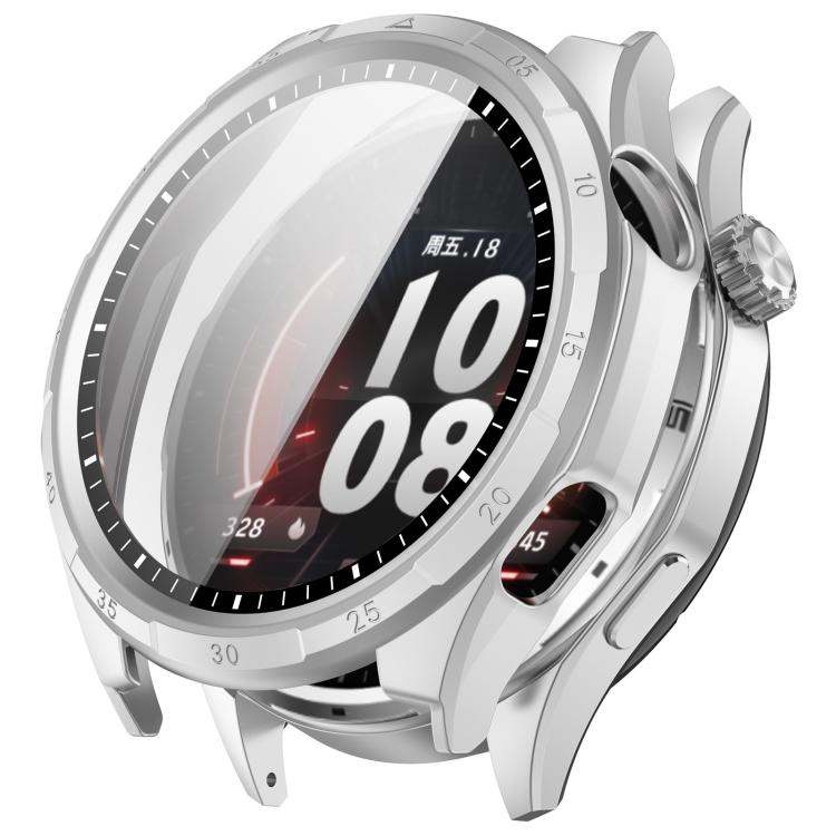 Scale Style Tempered Film Integrated PC Watch Protective Case, For Honor Watch 6 / 6 Plus