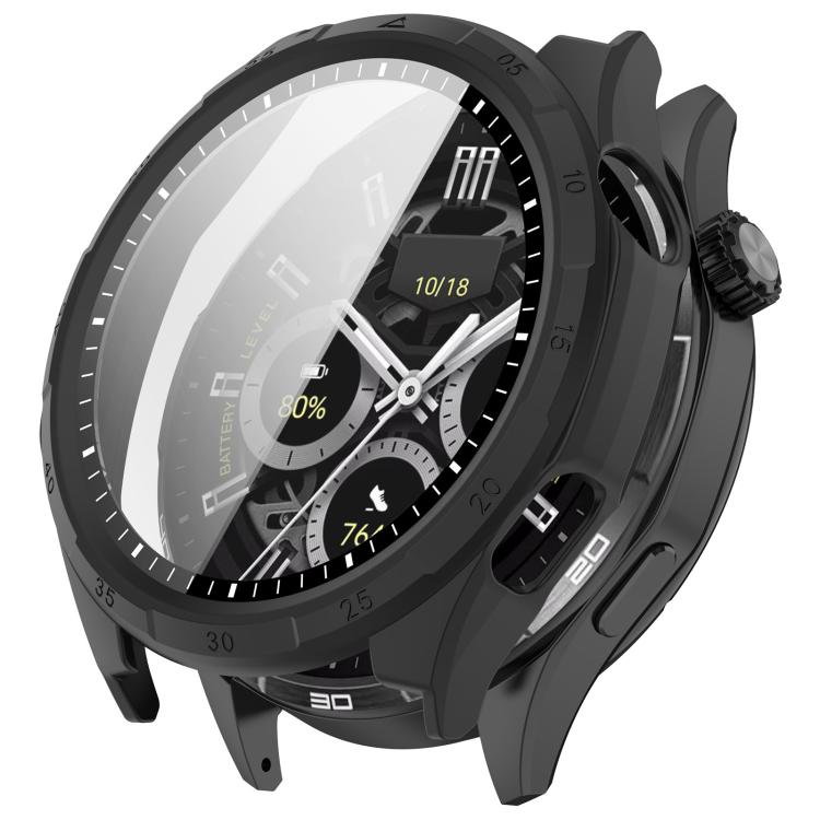 Scale Style Tempered Film Integrated PC Watch Protective Case, For Honor Watch 6 / 6 Plus
