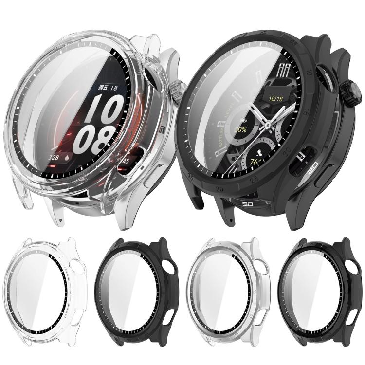 Scale Style Tempered Film Integrated PC Watch Protective Case, For Honor Watch 6 / 6 Plus