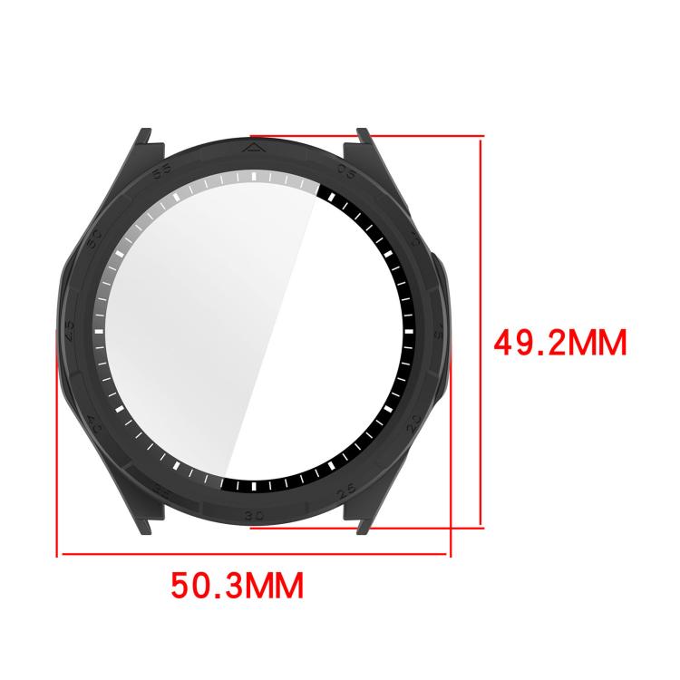 Scale Style Tempered Film Integrated PC Watch Protective Case, For Honor Watch 6 / 6 Plus