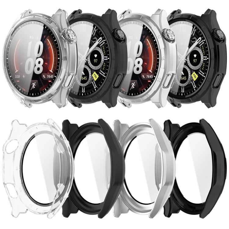 Scale Style Tempered Film Integrated PC Watch Protective Case, For Honor Watch 6 / 6 Plus