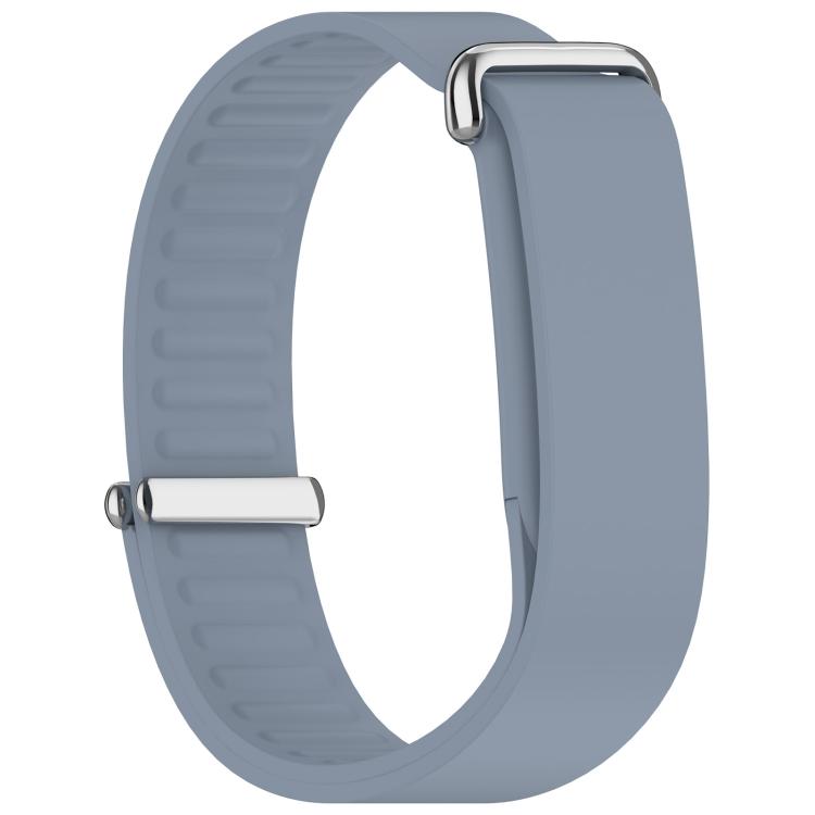 Metal Buckle Wave Texture Silicone Watch Band, For Google Fitbit Air