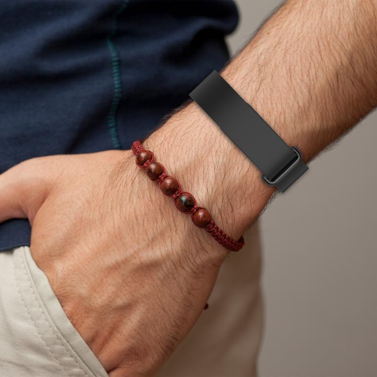 Metal Buckle Wave Texture Silicone Watch Band, For Google Fitbit Air