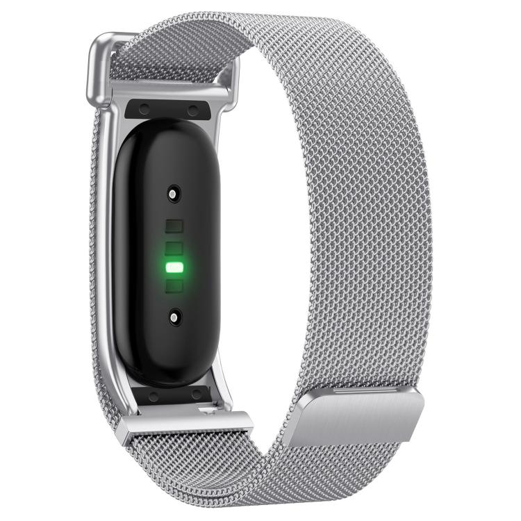 Metal Case Integrated Milanese Magnetic Stainless Steel Watch Band, For Google Fitbit Air
