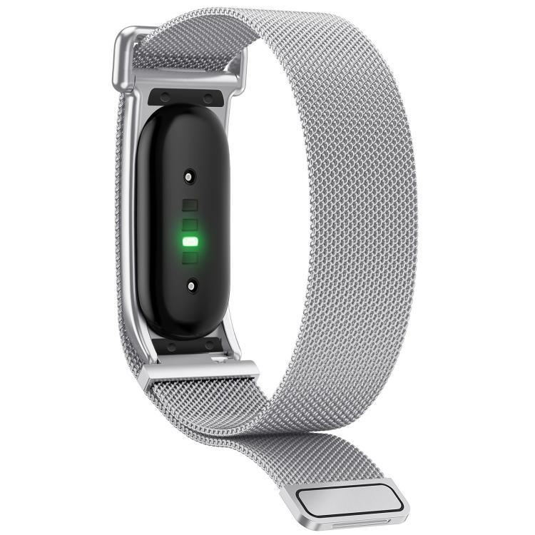 Metal Case Integrated Milanese Magnetic Stainless Steel Watch Band, For Google Fitbit Air