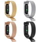 Metal Case Integrated Milanese Magnetic Stainless Steel Watch Band, For Google Fitbit Air
