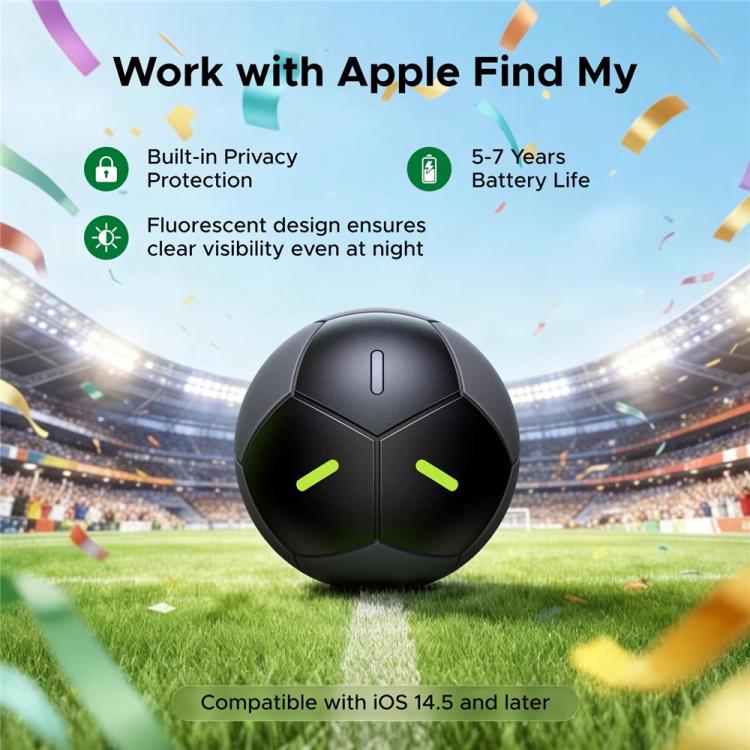 UGREEN FT309 IP68 Waterproof Soccer Ball Smart Tracker 110dB Item Locator Works