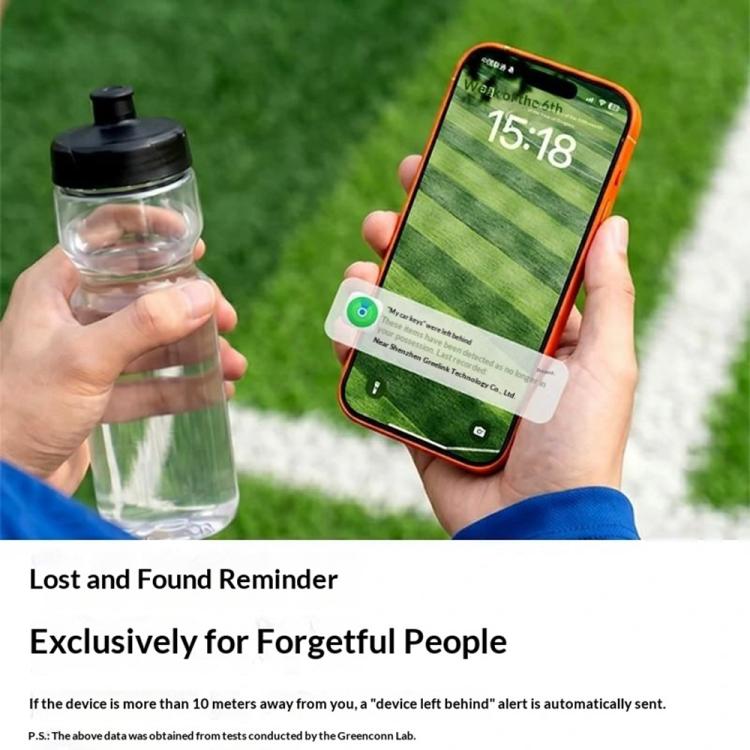UGREEN FT309 IP68 Waterproof Soccer Ball Smart Tracker 110dB Item Locator Works