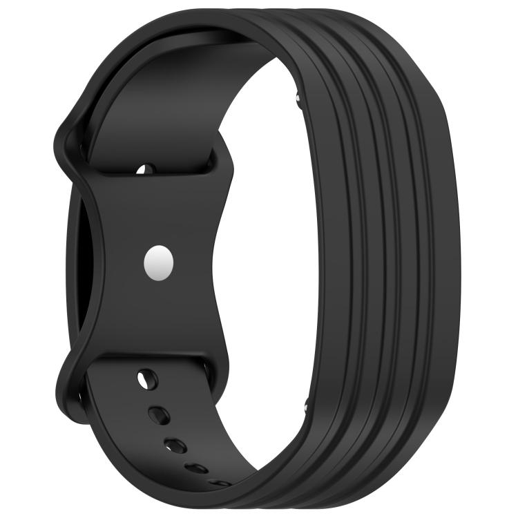 Butterfly Buckle Solid Color Silicone Watch Band, For Garmin CIRQA Smart Band