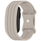 Butterfly Buckle Solid Color Silicone Watch Band, For Garmin CIRQA Smart Band