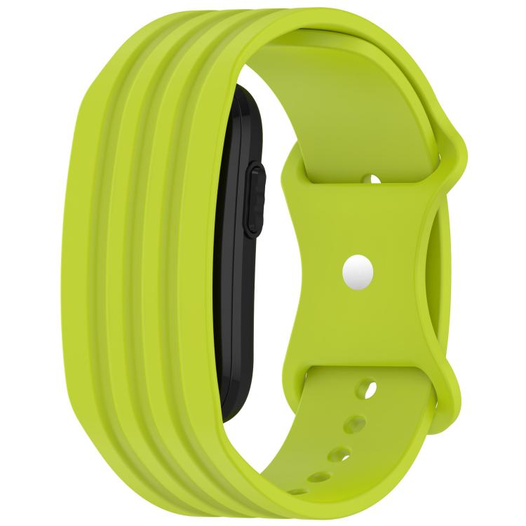 Butterfly Buckle Solid Color Silicone Watch Band, For Garmin CIRQA Smart Band