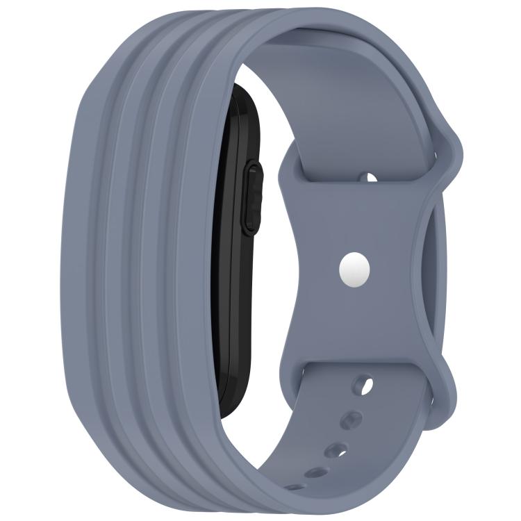 Butterfly Buckle Solid Color Silicone Watch Band, For Garmin CIRQA Smart Band