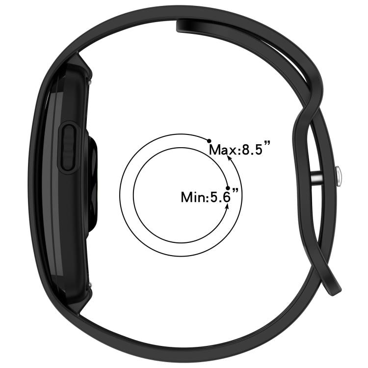 Butterfly Buckle Solid Color Silicone Watch Band, For Garmin CIRQA Smart Band