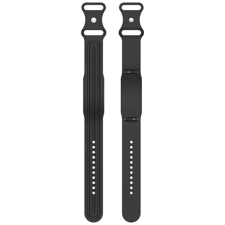 Butterfly Buckle Solid Color Silicone Watch Band, For Garmin CIRQA Smart Band
