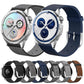 Seamless Design Knitted Nylon Watch Band, 22mm