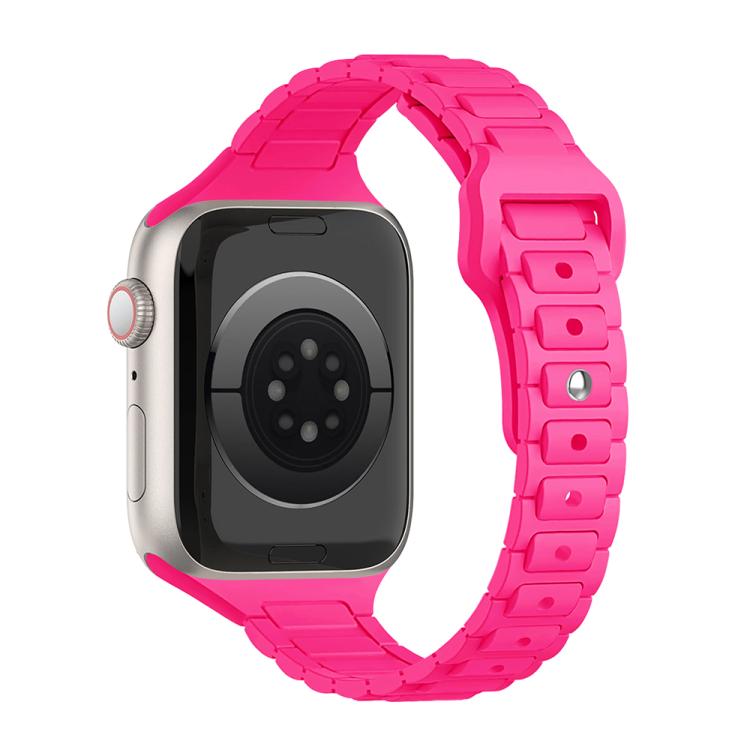 Slim Three Beads Reverse Buckle Silicone Watch Band, For Apple Watch 46mm / 49mm / 45mm / 44mm, For Apple Watch 42mm / 41mm / 40mm / 38mm