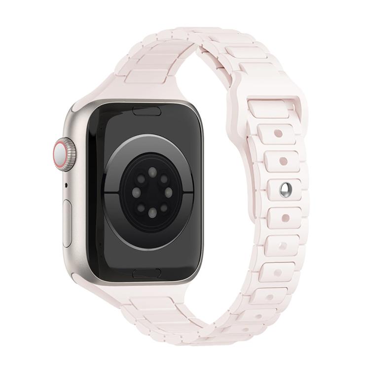 Slim Three Beads Reverse Buckle Silicone Watch Band, For Apple Watch 46mm / 49mm / 45mm / 44mm, For Apple Watch 42mm / 41mm / 40mm / 38mm