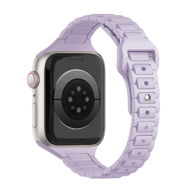Slim Three Beads Reverse Buckle Silicone Watch Band, For Apple Watch 46mm / 49mm / 45mm / 44mm, For Apple Watch 42mm / 41mm / 40mm / 38mm