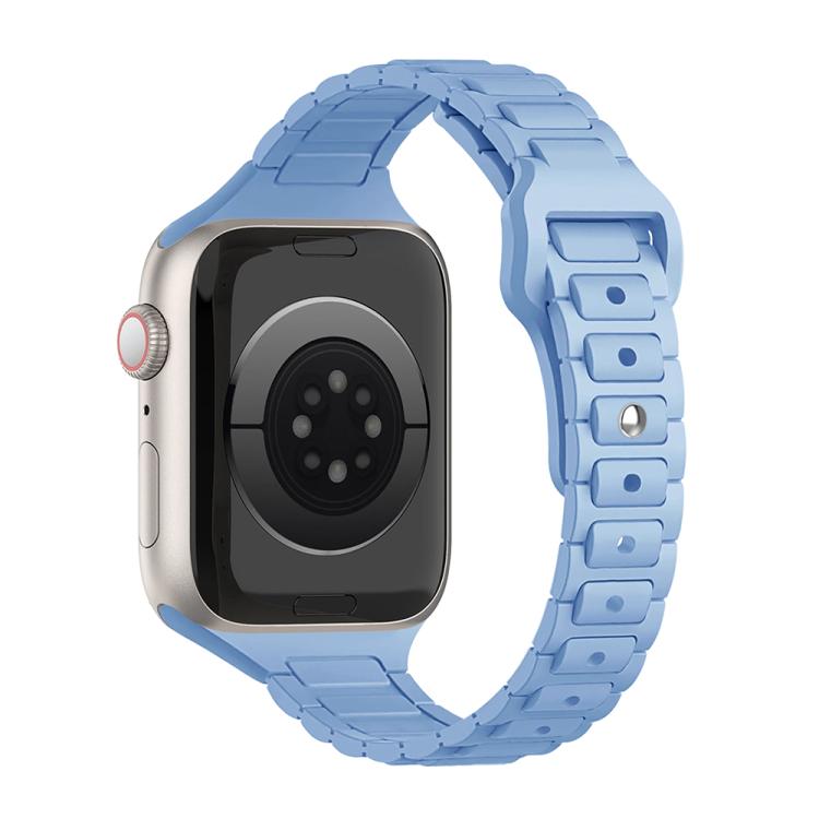 Slim Three Beads Reverse Buckle Silicone Watch Band, For Apple Watch 46mm / 49mm / 45mm / 44mm, For Apple Watch 42mm / 41mm / 40mm / 38mm