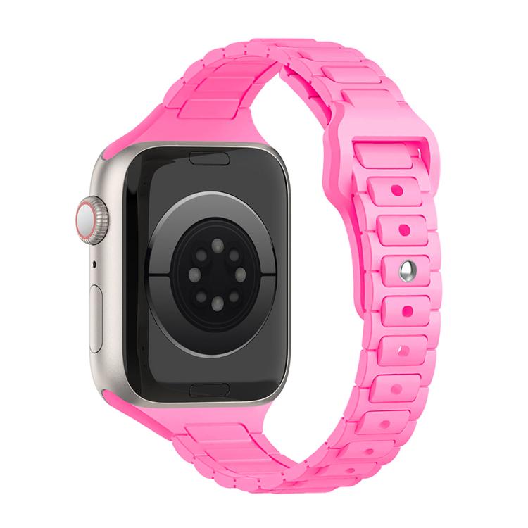 Slim Three Beads Reverse Buckle Silicone Watch Band, For Apple Watch 46mm / 49mm / 45mm / 44mm, For Apple Watch 42mm / 41mm / 40mm / 38mm