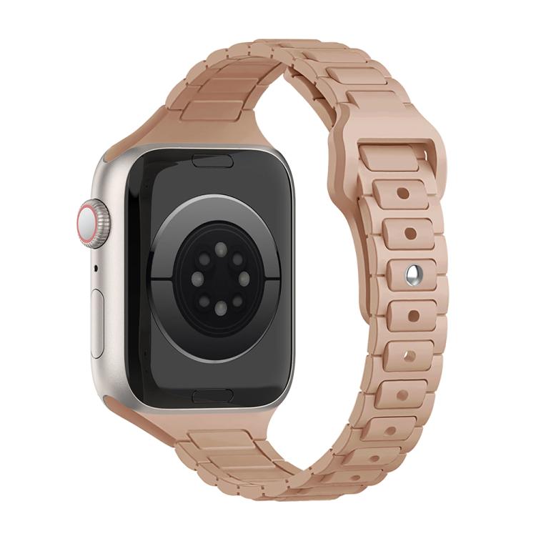 Slim Three Beads Reverse Buckle Silicone Watch Band, For Apple Watch 46mm / 49mm / 45mm / 44mm, For Apple Watch 42mm / 41mm / 40mm / 38mm