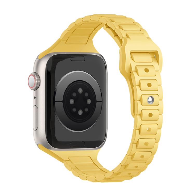 Slim Three Beads Reverse Buckle Silicone Watch Band, For Apple Watch 46mm / 49mm / 45mm / 44mm, For Apple Watch 42mm / 41mm / 40mm / 38mm