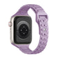 Slim Three Beads Reverse Buckle Silicone Watch Band, For Apple Watch 46mm / 49mm / 45mm / 44mm, For Apple Watch 42mm / 41mm / 40mm / 38mm