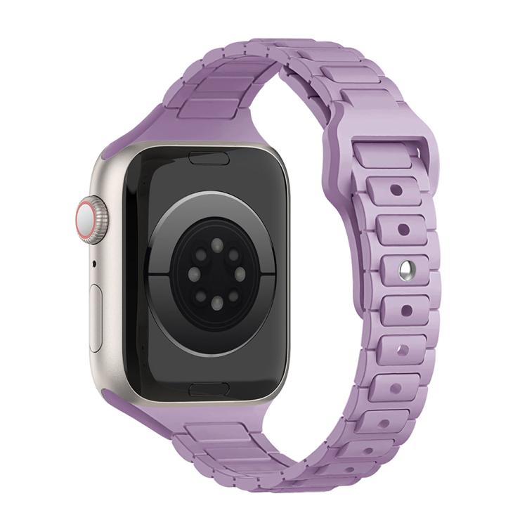 Slim Three Beads Reverse Buckle Silicone Watch Band, For Apple Watch 46mm / 49mm / 45mm / 44mm, For Apple Watch 42mm / 41mm / 40mm / 38mm