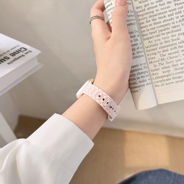 Slim Three Beads Reverse Buckle Silicone Watch Band, For Apple Watch 46mm / 49mm / 45mm / 44mm, For Apple Watch 42mm / 41mm / 40mm / 38mm