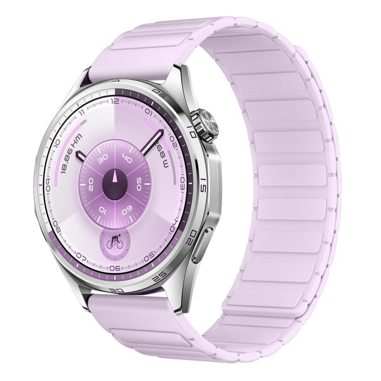 Press Button Quick Release Connector I-Shaped Magnetic Silicone Watch Band, 18mm, 22mm