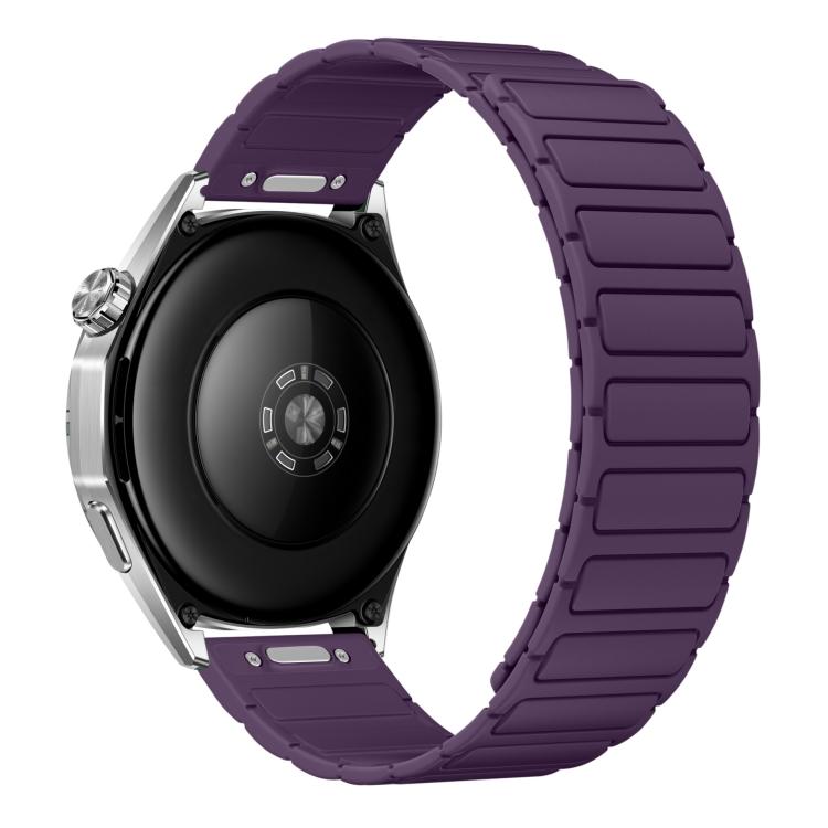 Press Button Quick Release Connector I-Shaped Magnetic Silicone Watch Band, 18mm, 22mm