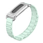 Metal Case Hybrid I-Shaped Magnetic Silicone Watch Band, For Google Fitbit Air
