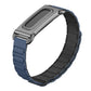 Metal Case Hybrid I-Shaped Magnetic Silicone Watch Band, For Google Fitbit Air