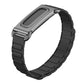Metal Case Hybrid I-Shaped Magnetic Silicone Watch Band, For Google Fitbit Air