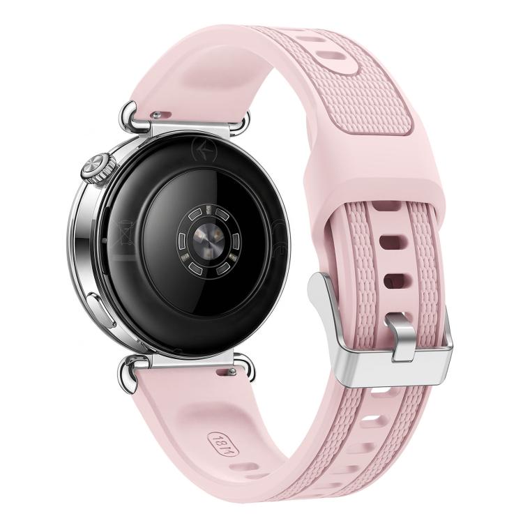Woven Texture Two Color Silicone Watch Band, 18mm
