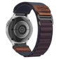 Retro Vegan Leather Label Alpine Nylon Loop Watch Band, 18mm, 20mm, 22mm
