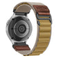 Retro Vegan Leather Label Alpine Nylon Loop Watch Band, 18mm, 20mm, 22mm