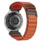 Retro Vegan Leather Label Alpine Nylon Loop Watch Band, 18mm, 20mm, 22mm