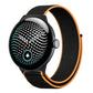 Nylon Woven Hook and Loop Fastener Watch Band, For Google Pixel Watch 5 / 4 / 3 45mm