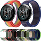 Nylon Woven Hook and Loop Fastener Watch Band, For Google Pixel Watch 5 / 4 / 3 45mm