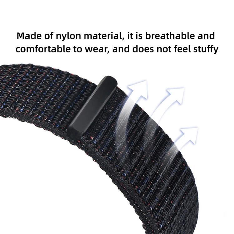 Nylon Woven Hook and Loop Fastener Watch Band, For Google Pixel Watch 5 / 4 / 3 45mm