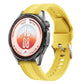 Woven Texture Pin Buckle Solid Color Silicone Watch Band, 22mm