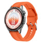 Woven Texture Pin Buckle Solid Color Silicone Watch Band, 22mm