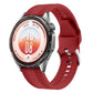 Woven Texture Pin Buckle Solid Color Silicone Watch Band, 22mm